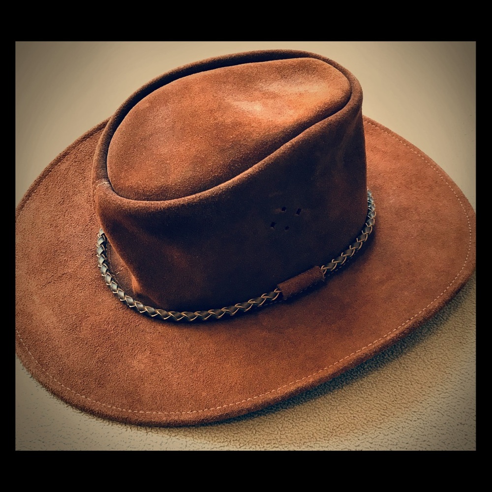 Genuine leather hat made in Australia